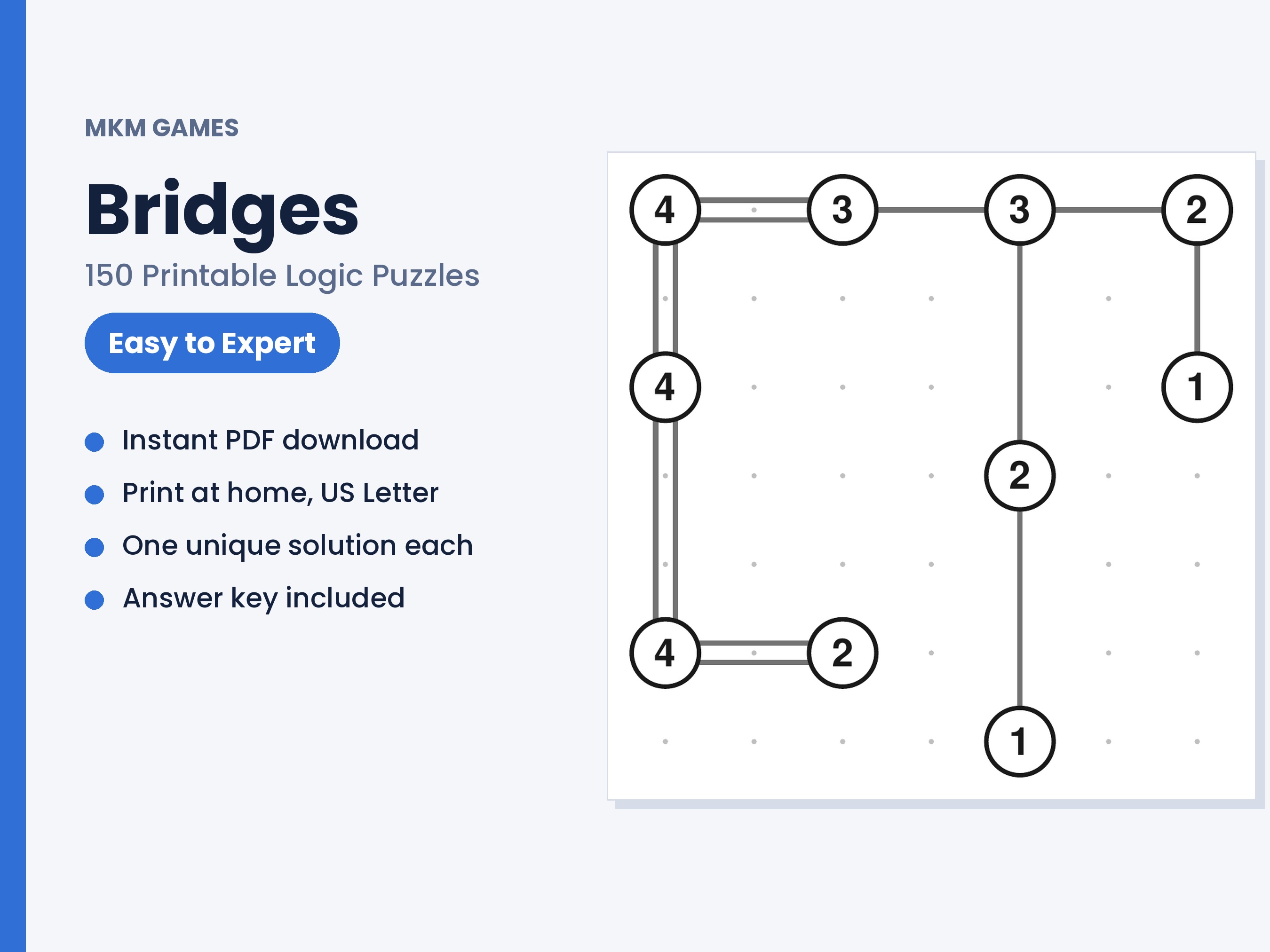 Bridges: Bundle — 150 puzzles
