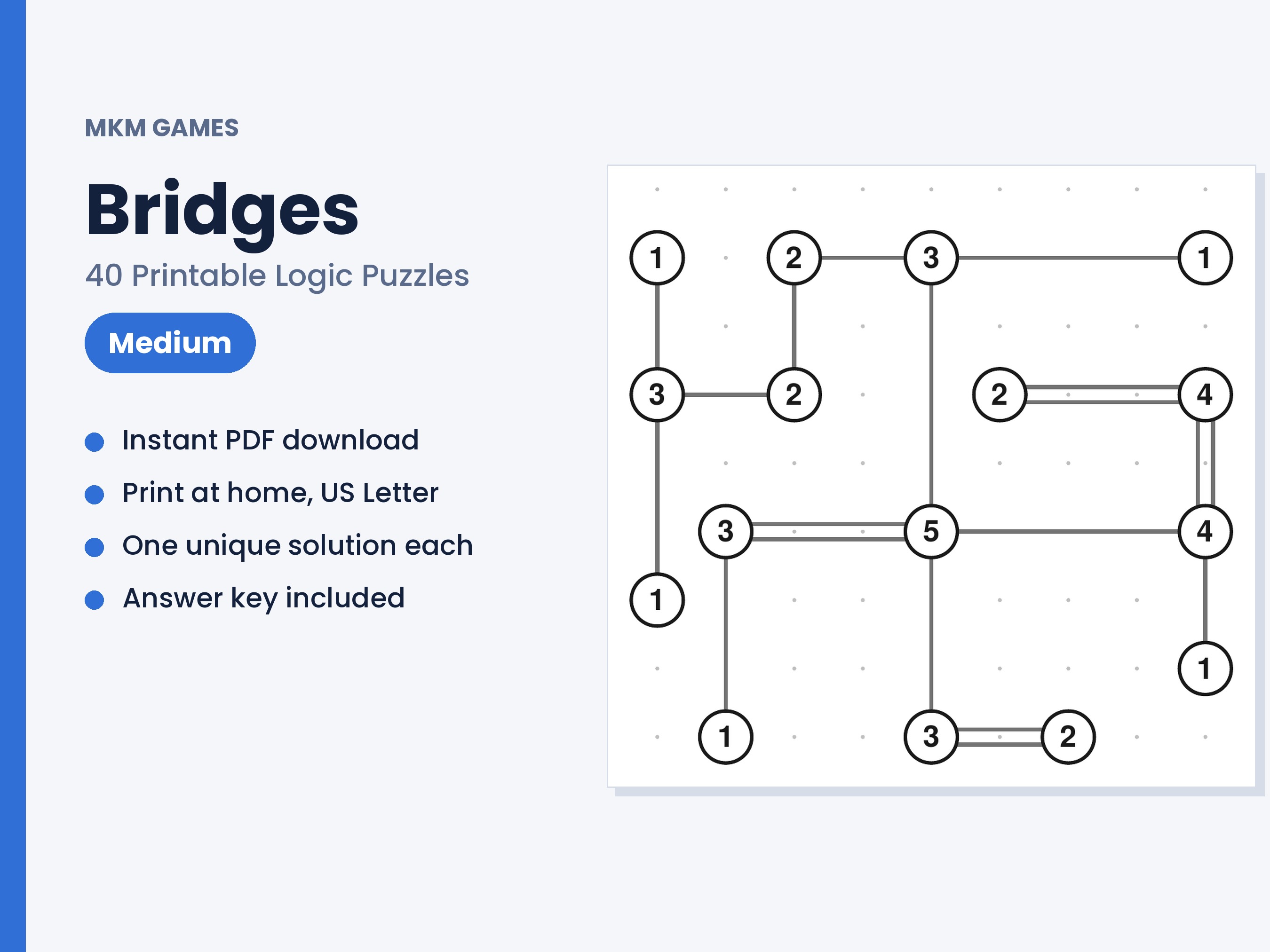 Bridges puzzle book