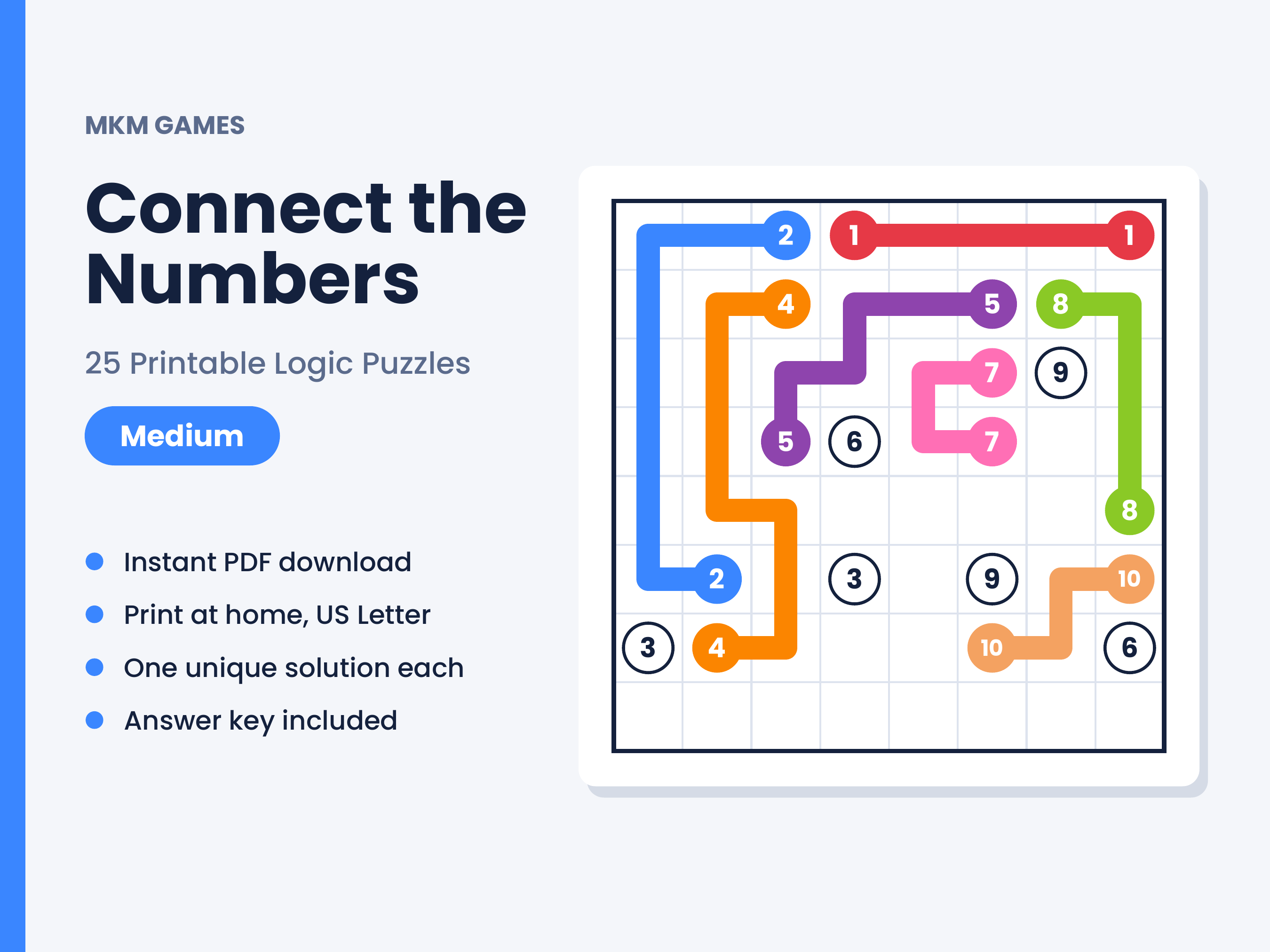 Connect the Numbers puzzle book